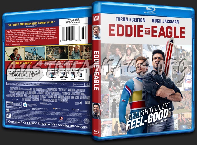 Eddie the Eagle blu-ray cover