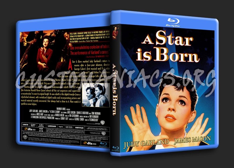 A Star Is Born (1954) blu-ray cover