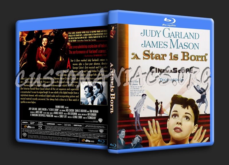 A Star Is Born (1954) blu-ray cover