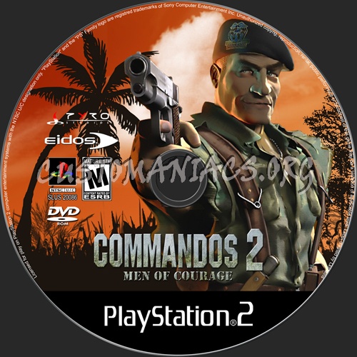 Commandos 2 - Men of Courage dvd label