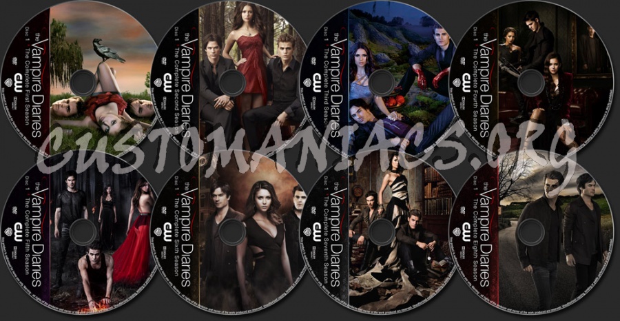 The Vampire Diaries Complete dvd label
