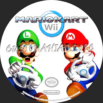 Mario Kart dvd label