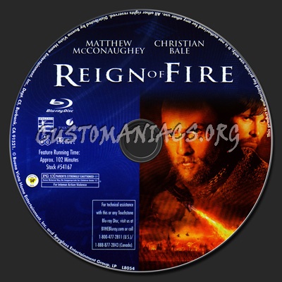 Reign of Fire blu-ray label