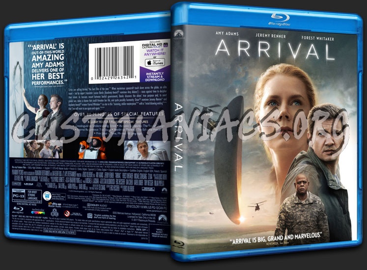 Arrival (2016) blu-ray cover