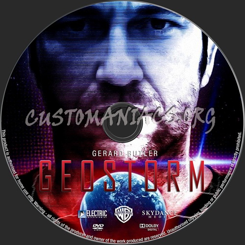 Geostorm dvd label