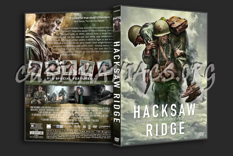 Hacksaw Ridge dvd cover