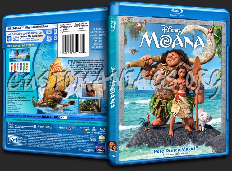Moana blu-ray cover