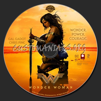 Wonder Woman (2017) dvd label