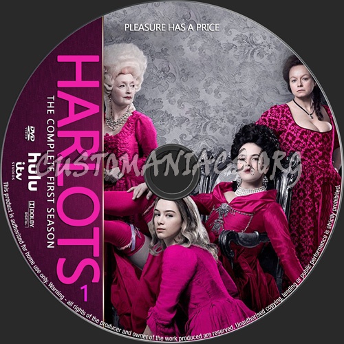 Harlots Season 1 dvd label