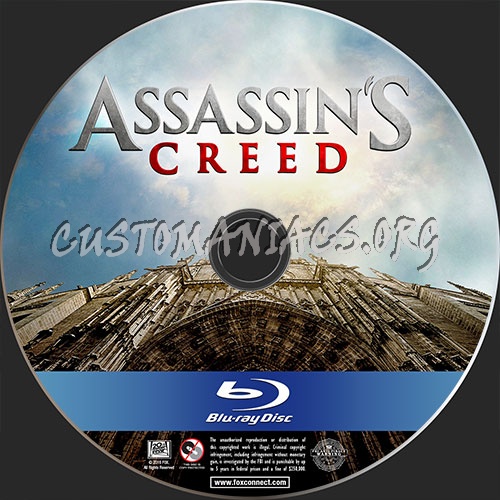 Assassin's Creed blu-ray label