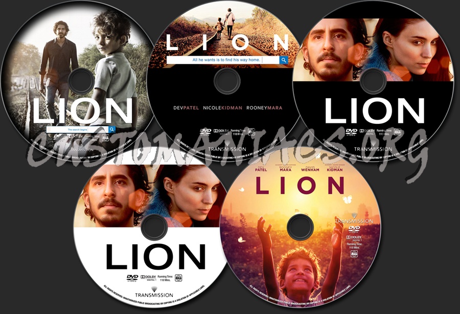 Lion dvd label