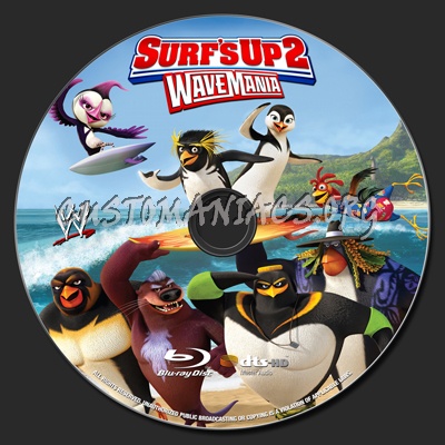 Surf's Up 2: WaveMania blu-ray label