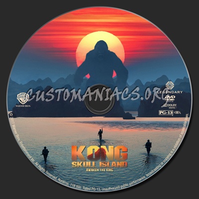 Kong: Skull Island dvd label