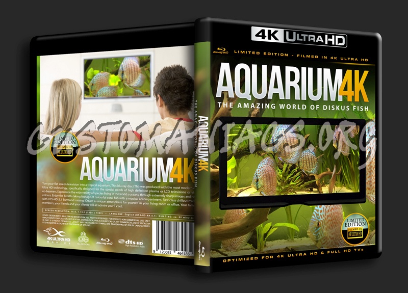 Aquarium 4K The Amazing World of Diskus Fish blu-ray cover
