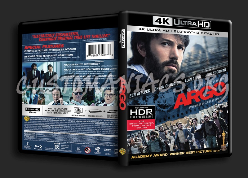 Argo 4K blu-ray cover