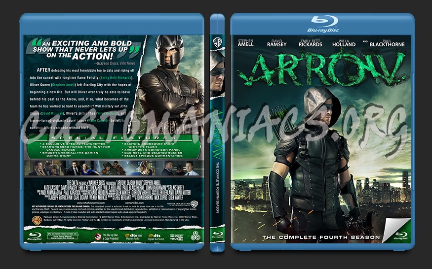 Arrow Season 4 blu-ray cover