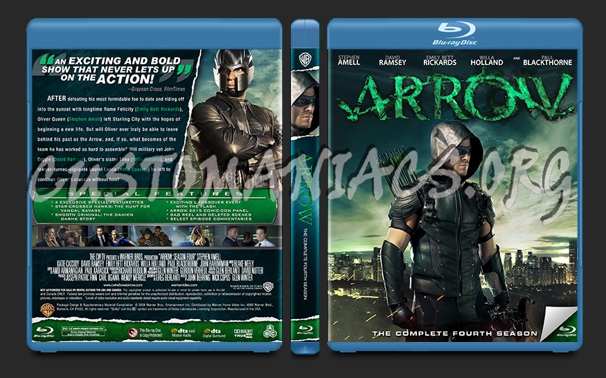 Arrow Season 4 blu-ray cover