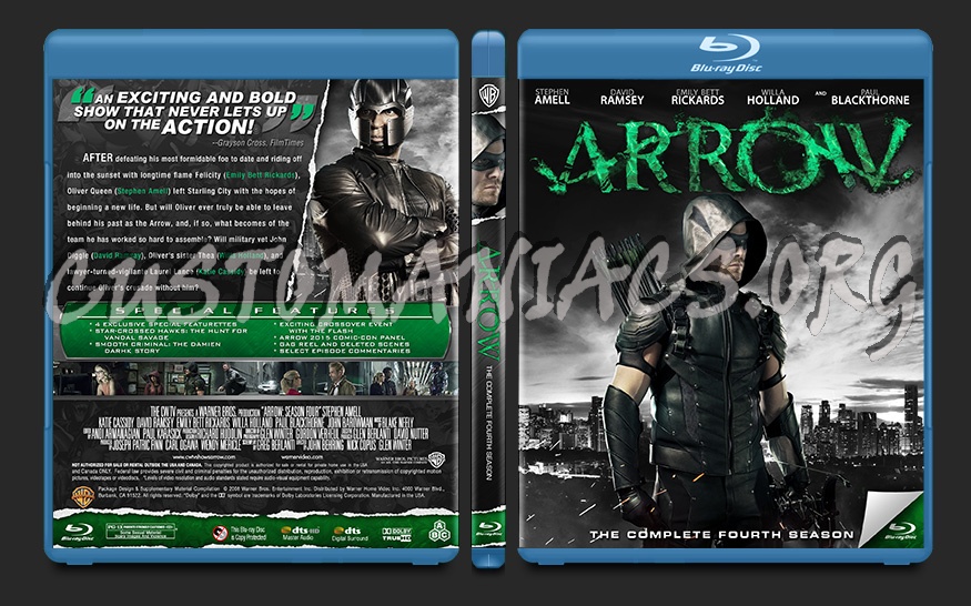 Arrow Season 4 blu-ray cover