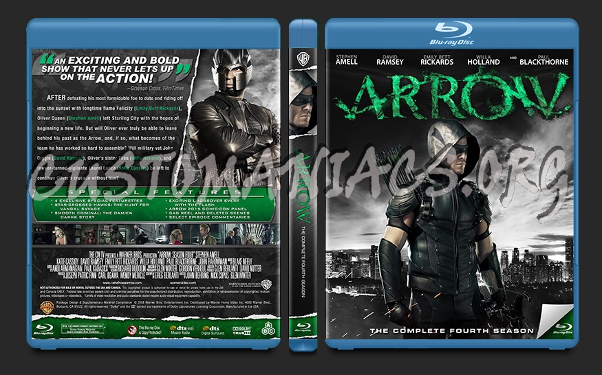 Arrow Season 4 blu-ray cover