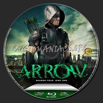 Arrow Season 4 blu-ray label