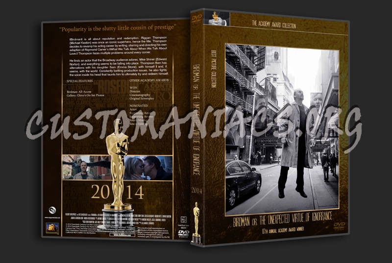 Birdman or (The Unexpected Virtue of Ignorance) - Academy Awards Collection dvd cover