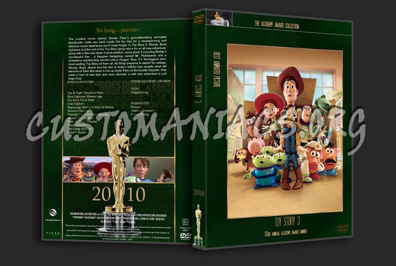 Toy Story 3 - Academy Awards Collection dvd cover