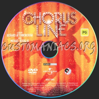 A Chorus Line dvd label