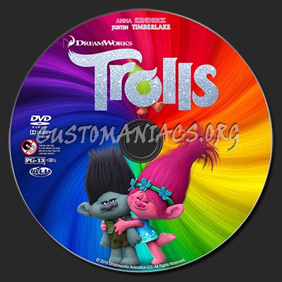 Trolls dvd label