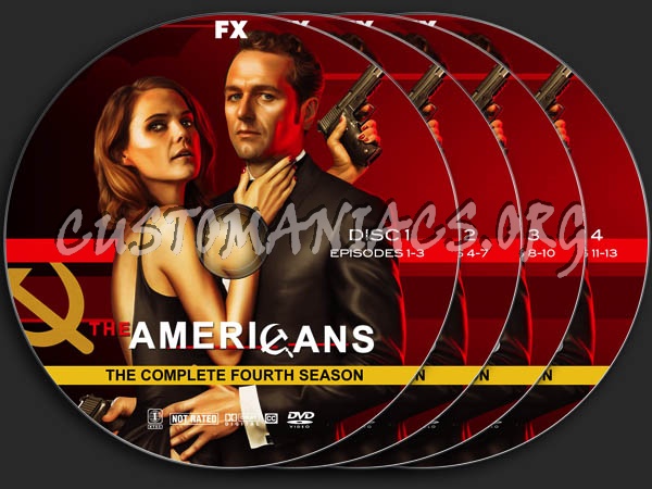 The Americans - Season 4 dvd label