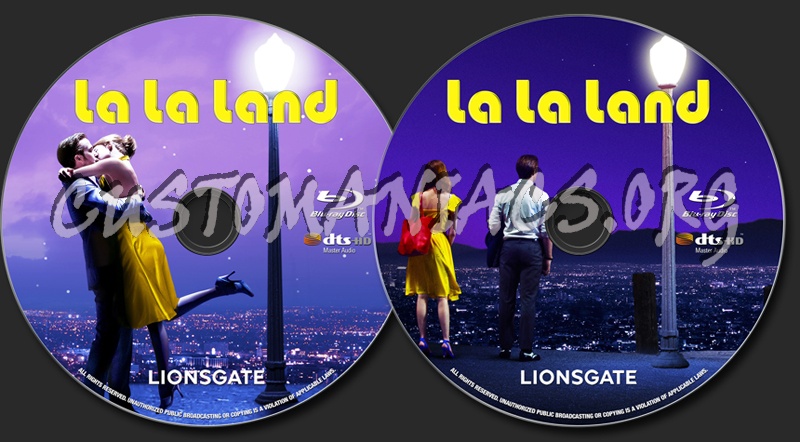 La La Land blu-ray label