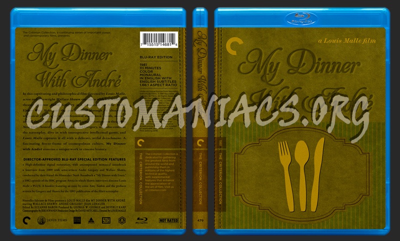 479 - My Dinner with Andr blu-ray cover