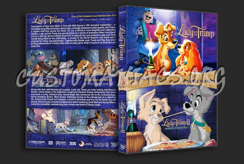 Lady and the Tramp Double Feature dvd cover