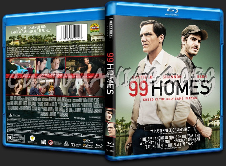 99 Homes blu-ray cover