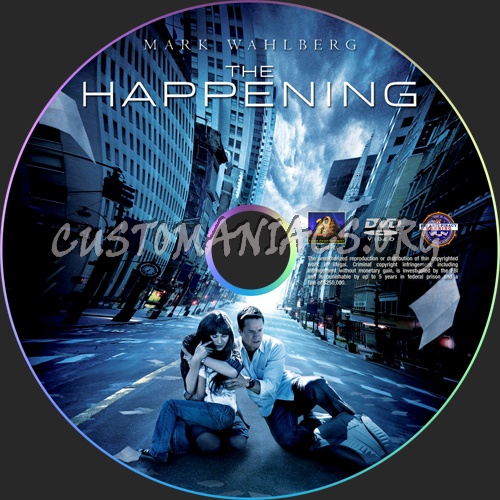 The Happening dvd label