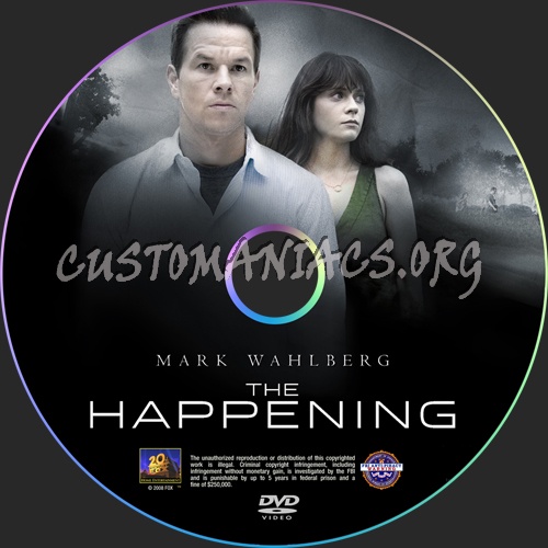 The Happening dvd label