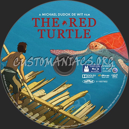 The Red Turtle blu-ray label - DVD Covers & Labels by Customaniacs, id ...