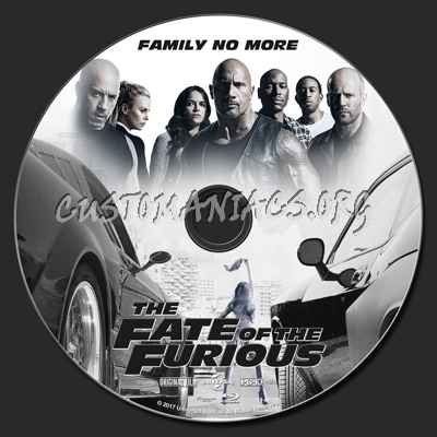 The Fate Of The Furious blu-ray label