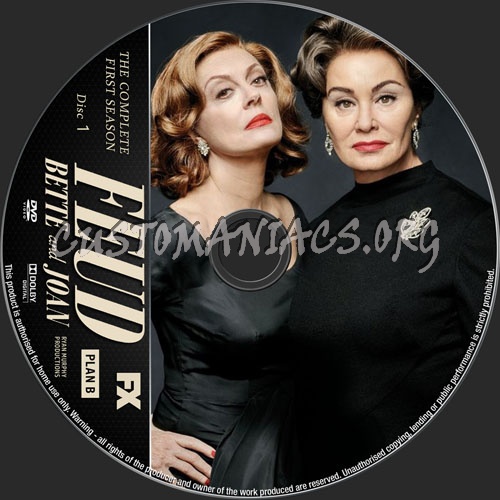 Feud Bette And Joan Season 1 dvd label