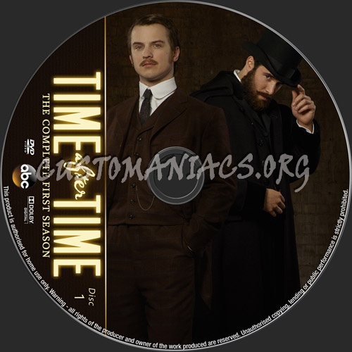 Time After Time Season 1 dvd label