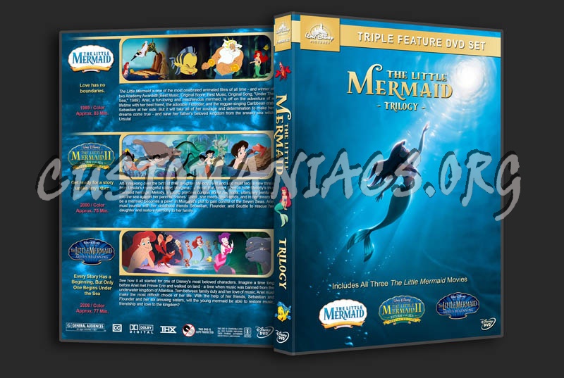 The Little Mermaid Trilogy dvd cover
