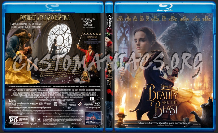 Beauty And The Beast (2017) dvd cover