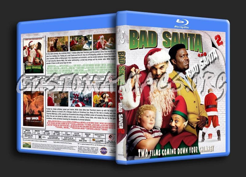 Bad Santa 1 / Bad Santa 2 blu-ray cover