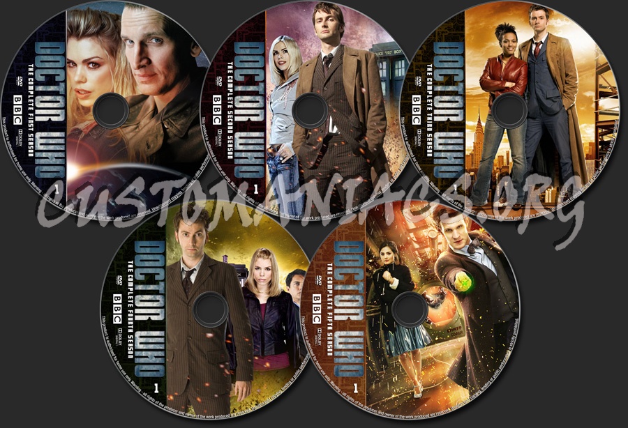 Doctor Who Seasons 1-10 dvd label