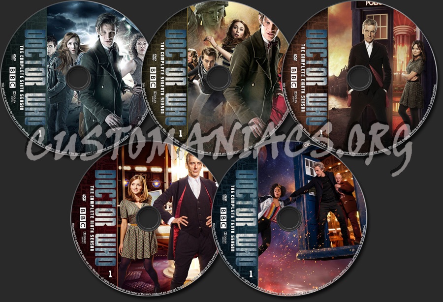 Doctor Who Seasons 1-10 dvd label