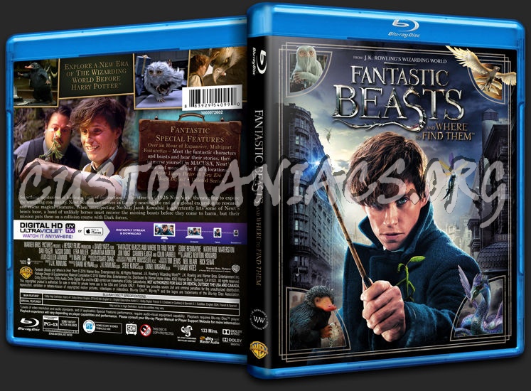 Fantastic Beasts and Where to Find Them blu-ray cover