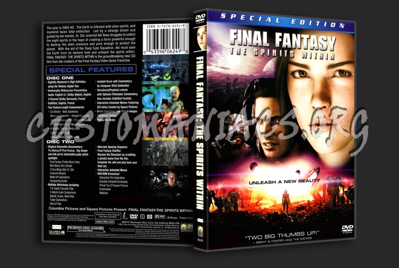 Final Fantasy: The Spirits Within dvd cover