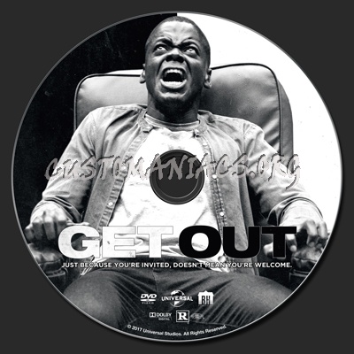 Get Out dvd label