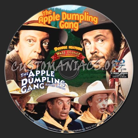 Apple Dumpling Gang Double feature blu-ray label