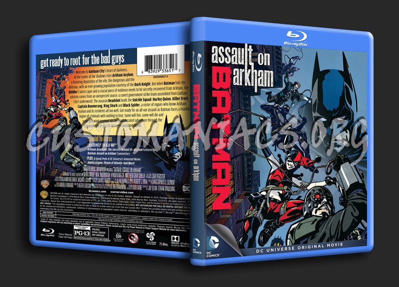 Batman Assault on Arkham blu-ray cover