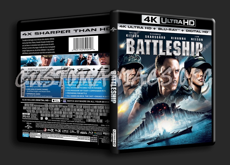Battleship 4K blu-ray cover